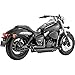 Vance & Hines Shortshots Staggered Black for Honda Shadow 750