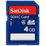 SanDisk 4GB Class 4 SDHC Flash Memory Card- SDSDB-004G-B35 (Label May Change)