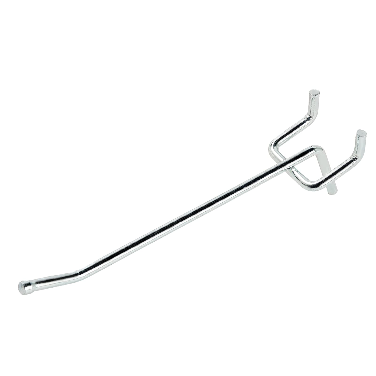 Photo 1 of Rawall Pegboard Hooks,50-Pack,4 Inch L Shape Small Galvanized Pegboard Hooks Suitable for 1/8 and 1/4 inch pegboard,Metal Pegboard Hooks for Garage,Office,Kitchen,Store
