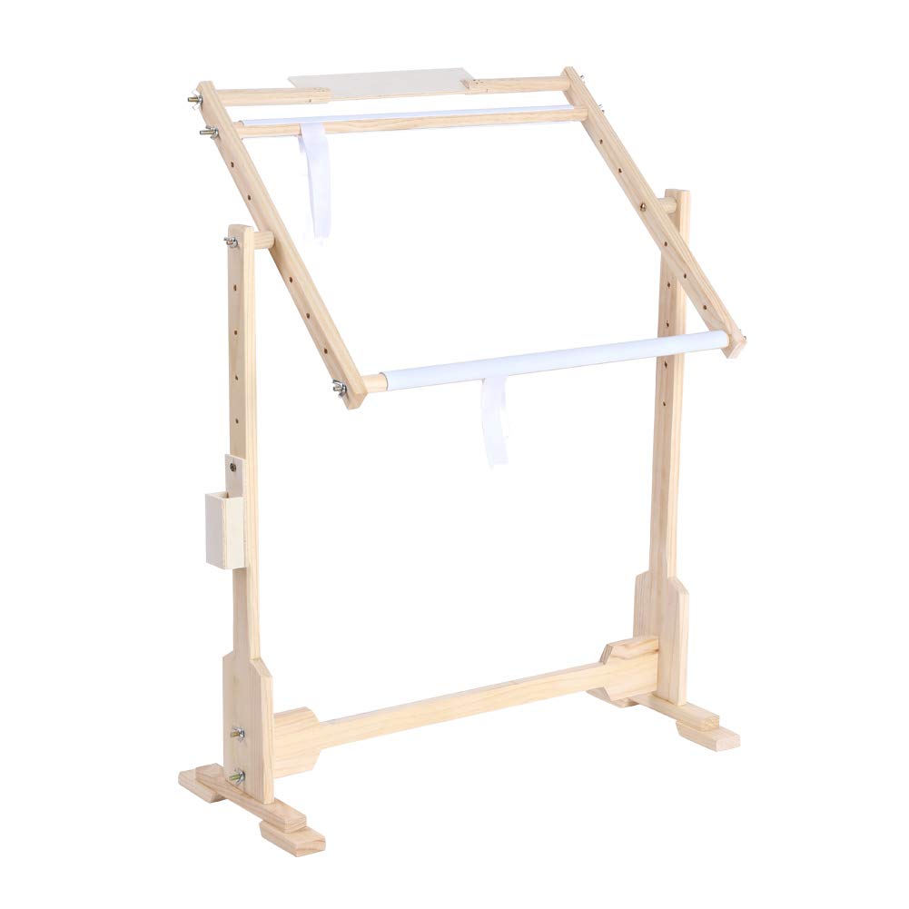 9CT Adjustable Cross Switch Tapestry Floor Stand Tabletop Wooden Frames Embroidery Tapestry Floor Stand, Cross Stitch Frame, Pine Hand Embroidery, Adjustable Cross Switch Frame, Tabletop Wooden Frame
