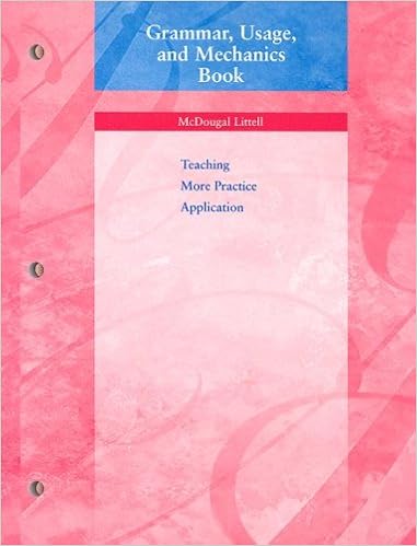  Language Work Grammar Usage And Mechanics Book Grade 7 9780618153763 Mcdougal Littel Books