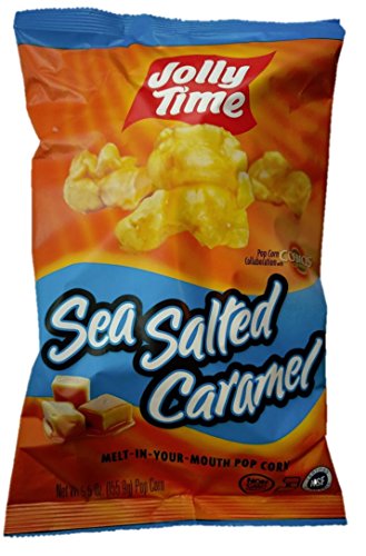 Jolly Time Popcorn, Party Size 5.5 oz - 8 Pack (Sea Salted Caramel)