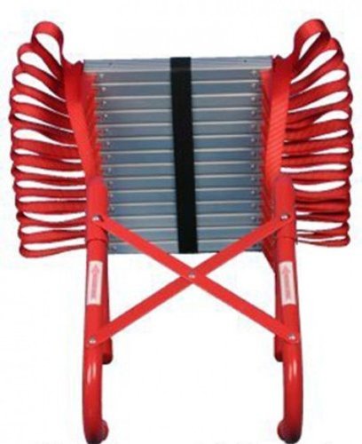 KIDDE FIRE ESCAPE LADDER, 2-STORY ROPE LADDER, EXTENDS TO 13-FEET, ANTI-SLIP RUNGS