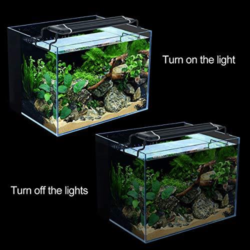 Aquarium Light LED Fish Tank Hood Light Lamp for Freshwater Saltwater
