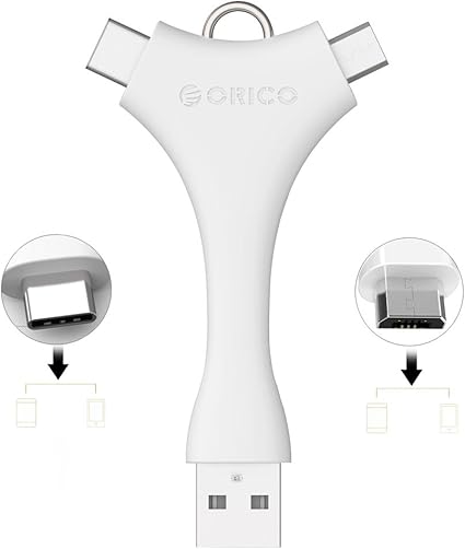 Amazon Co Jp Orico Usb To Micro Usb Type C 変換アダプタ 2in1 最大3a電流対応 急速充電 データ転送 変換コネクタ 小型 携帯便利 Usbケーブル 新しいmacbook Lg G5 Htc 10 対応 C1 Wh 家電 カメラ