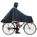 ANYOO Waterproof Rain Poncho Bike Bicycle Rain Capes Lightweight Compact Reusable for Adults Grey