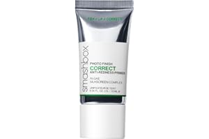 Smashbox Photo Finish Correct Anti-Redness Makeup Primer | Neutralizes Redness and Appearance of Irritation | Silkscreen Complex, Algae, Rose + Mushroom
