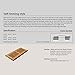 WELLAND® 6 Inch x 14 Inch Red Oak Hardwood Vent Floor Register Self Rimming Unfinished