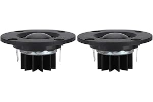 Aoutecen Silk Film Dome Tweeter, Treble Speaker HiFi Loudspeaker Special Design Magnetic Design Built in Crossover for Bring The for Ultimate Music Enjoyment