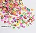 SBYURE 10000 Pieces Tiny Fruit Slime Charms Cute Set Charms for Slime Assorted Fruits for Arts Crafts,Ornament Scrapbooking DIY Crafts ( Apple Banana Strawberry Blueberry Watermelon Melon