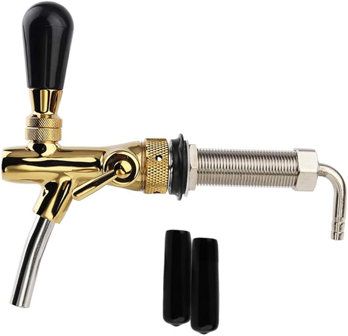 JVSISM Beer Faucet, Adjustable Beer Faucet, Beer Handle Faucet, Flow Control Faucet, Faucet Kit