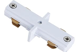 Yuemegou White H Track I Connector H Type Single Circuit 3-Wire-1 Track Lighting Accessories for H Track System Track Lighting Connector