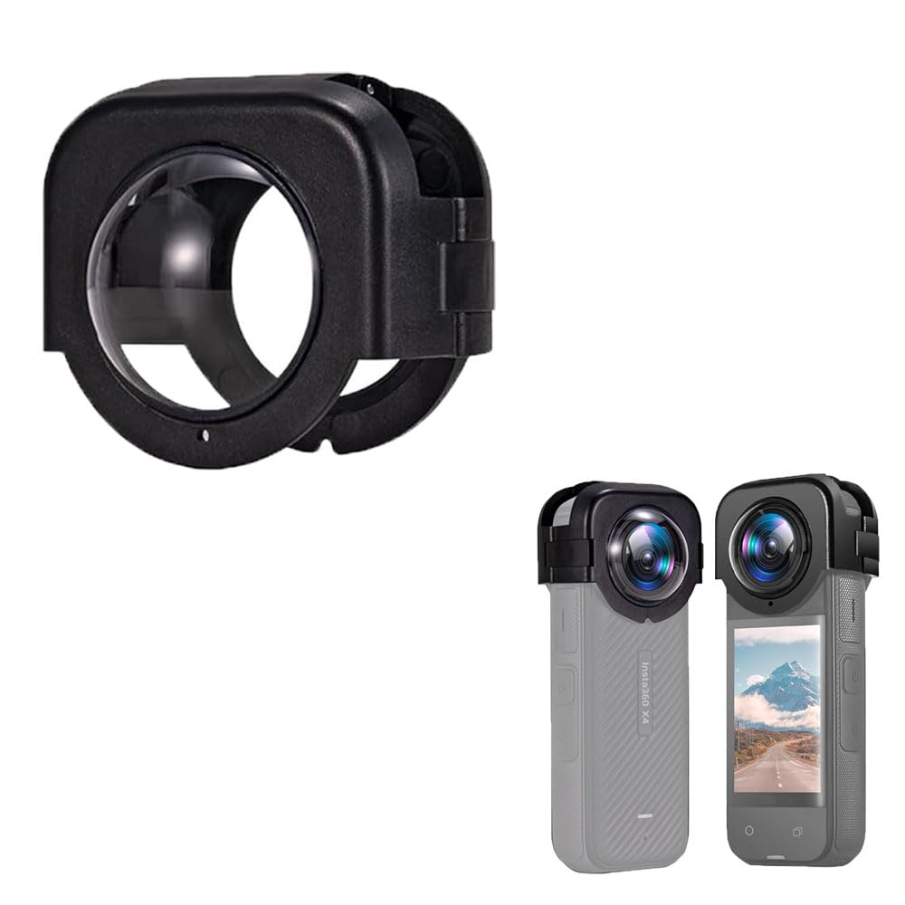 LINGHUANG Waterproof Lens Guard Protective Cover for Insta360 X4,Premium Lens Guard,Optical Glass X4 Lens Protector for insta360 x4 Accessories