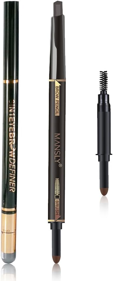 MANSLY 3in1 Eyebrow Pencil/Eyebrow Powder/Eyebrow Brush Dark Grey