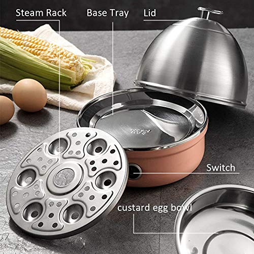VOBAGA Electric Egg Cooker, Rapid Egg Boiler with Auto Shut Off for