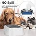 Vitalumos Dog Water Bowl, Dog Bowl No-Spill Pet Water Bowl, Slow Water Feeder Dog Bowl, Vehicle Carried Dog Water Bowl for Dogs/Cats/Petsthumb 3