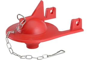 Korky 2012BP Shark Fin Repairs-Replaces Kohler Parts 84138, 84314, 85655 and 89825-Made in USA, Fits Specific 1 Piece Toilets, Red