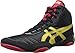 ASICS Men's JB Elite V2.0 Wrestling Shoe, Black/Olympic Gold/Red, 7.5 M US