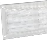 Europlast 400x100mm White Metal Air Vent Grille Cover with Insect Mesh view 4