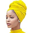 Nonbongoy Head Wraps for Black Women Stretch Headwraps Large Hair Wraps Hijab Scarves for Muslim Head Scarf Turban Headbands