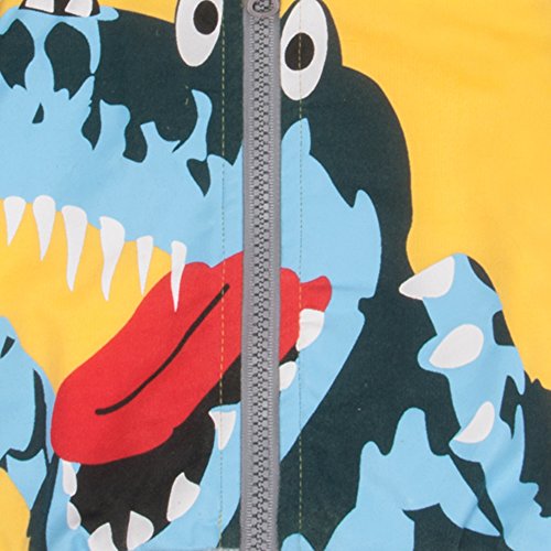 CM-Kid Little Boys Dinosaur Jacket Baby Toddler Zipper Hoodie Jackets Outwear 1-6T