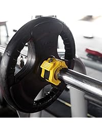 AbraFit 2 pulgadas   abrazadera para pesas olímpicas Solid ABS Barbell de bloqueo. Conjunto de 2 (bolsa gratuita)