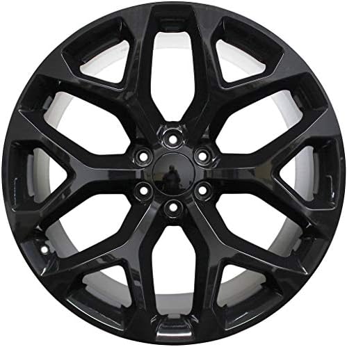 24 INCH GMC/CHEVY TAHOE SIERRA DENALI WHEELS SILVERADO SUBURBAN AVALANCHE YUKON 2018 LTZ SNOWFLAKE WHEELS