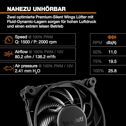be quiet! Dark Rock Elite Luftkühler, 2x Silent Wings 135mm PWM Lüfter, Speed Switch mit 2 Modi, Hochleistungs-Heatpipes, Frontlüfter-Montagesystem, erhöhte RAM-Kompatibilität, ARGB LEDs, BK037 thumbnail 3