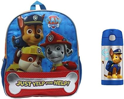 Paw Patrol 12" Backpack &amp; Funtainer Thermos