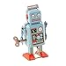 Soledi Funny Dark & Green Clockwork Spring Wind Up Metal Walking Robot Retro Vintage Mechanical Kids Children Toy Gift