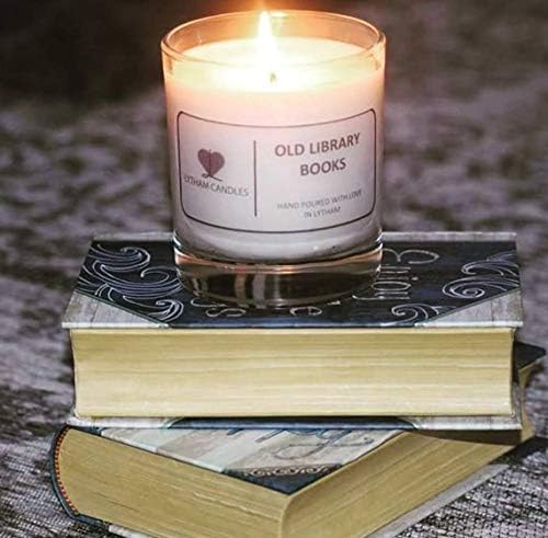 Lytham Candles Old Library Books Vegan friendly. Home fragrance, hand poured, luxury scented candle 130ml
