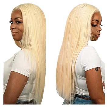 Amazon Com 360 Lace Frontal Human Hair Wig Lace Front Wigs 613