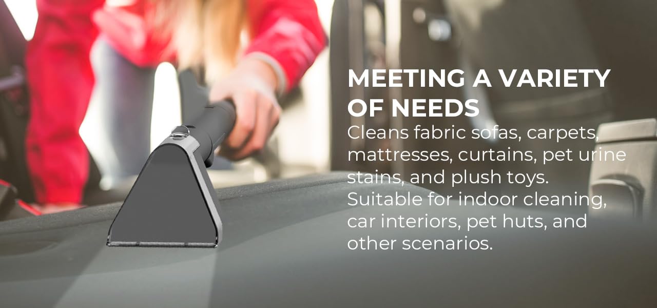 Rosewill Multi-Purpose Portable Carpet and Upholstery Cleaner, Powerful Suction 11 Kpa Spot Cleaner, 450W Motor, Car and Auto Detailer, Stain and Spot Remover; Versatile Use: Carpet, Sofa, Pet Hair