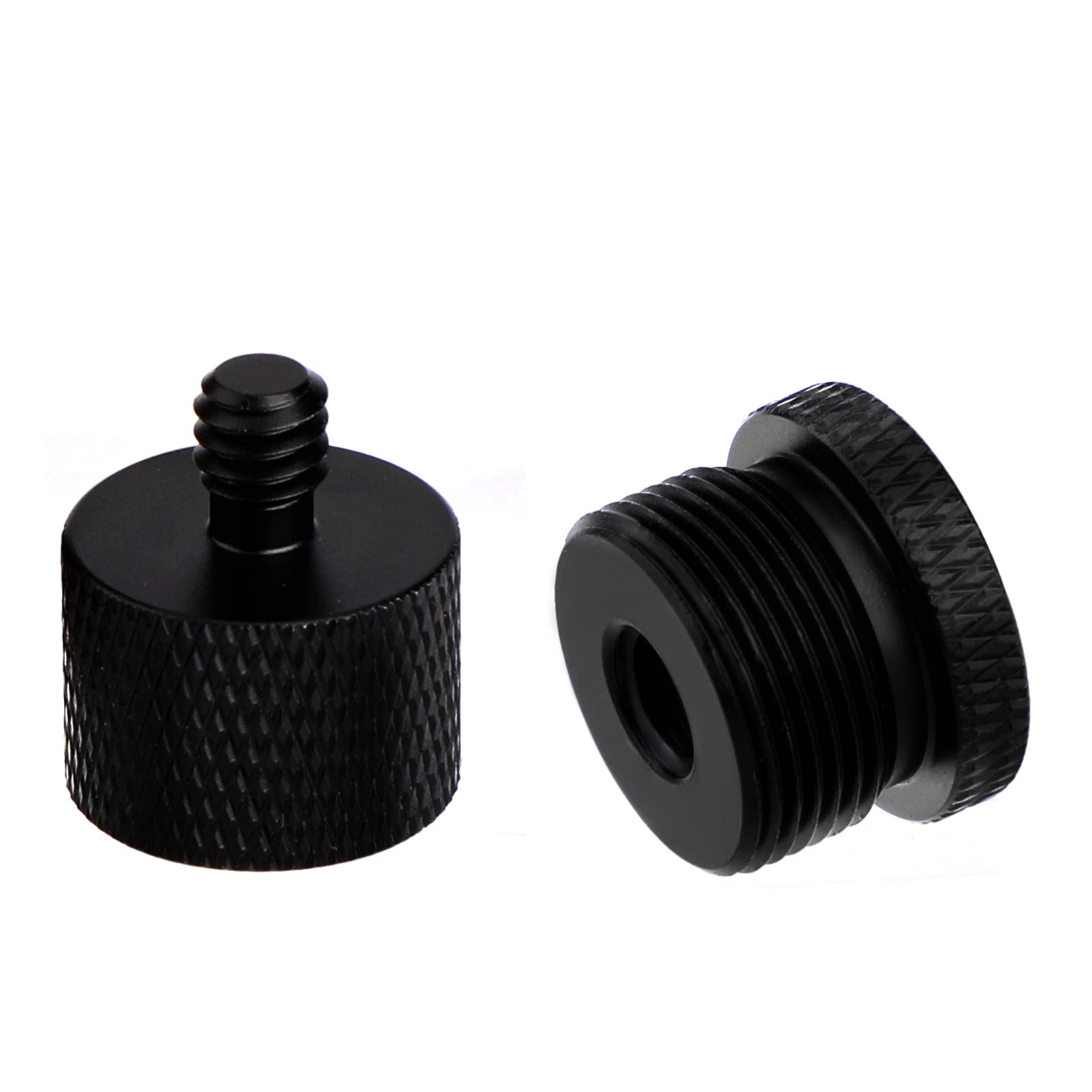 SAVITA 2pcs Mic Foot Adapter Screw Thread Adapter 1/4 Female to 5/8 Male 1/4 Male to 5/8 Female Tripod Screw Adapter for Camera Monitor Microphone Stand