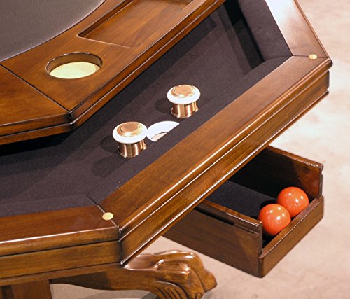Fairview Game Rooms 3 In 1 Game Table Set W 4 Executive Game Chairs
