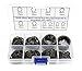 HVAZI 235pcs Metric Internal Snap Ring Assortment Kit 10 Kinds(Black Alloy Steel)