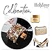 Holylove Statement Bracelets for Women Girl Gold Alloy Multicolor Crystal Glass Big Cuff Bracelet1 pc Gift Box- HLB001 Gold Colorful