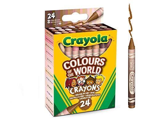 Skin Colour Pencil Crayons CRAYOLA Colours Of The World Washable Markers U2013 Assorted Colours Pack Of 24 | Colours That Represent Skin Tones From Around The World Ideal For Kids Aged 3 Color List
