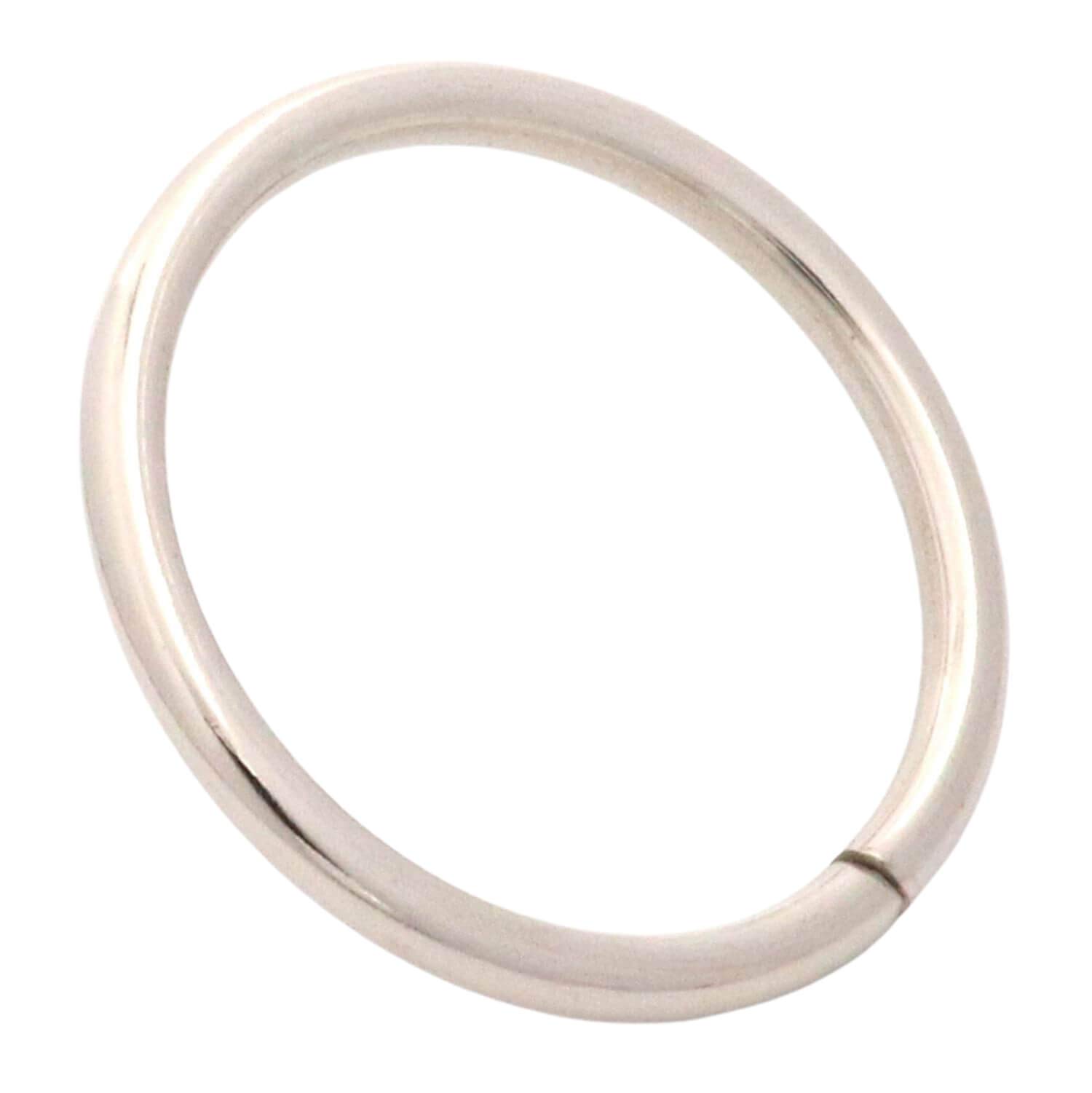 BIKICOCO 1-1/2'' Metal O-Ring Buckle Connector Round Loops Non Welded for Bags Webbing Purse and Belt Straps, Silver, Pack of 20