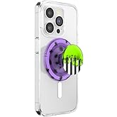 PopSockets Phone Grip for MagSafe with Kickstand, Magnetic Stand, Swappable Top, Secure Hold for iPhone MagSafe Cases, Phone & Tablet Grip, Beetlejuice, Halloween PopSocket - Beetlejuice Drip