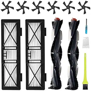 Coodss Replacement Parts for Neato Botvac D Series D3 D4 D5 D6 D7 D75 D80 D85 Robot Vacuum Cleaner Accessory Kit Including 2 Main Brushes, 2 Hepa Filters, 6 Side Brushes