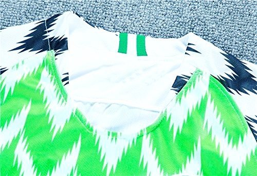2018 New Season Nigeria Home Soccer Jersey National Jersey White/Green (M)