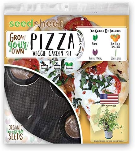 Seedsheet Grow Your Own Pizza Container Garden Complete Kit