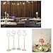 goldblue Wooden Table Numbers with Holder Base for Wedding or Home Decoration (1-20)