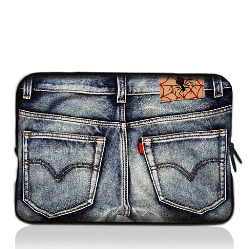 9.7" 10" 10.1" 10.2" inch Laptop Netbook Tablet Case Sleeve Carrying bag For iPad 2 3/Asus EeePC 10 transformer/Acer Aspire one/Dell inspiron mini/Samsung N145/Toshiba/Kindle DX/Lenovo S205/HP Touchpad Mini 210 - Old Jeans B10-18028