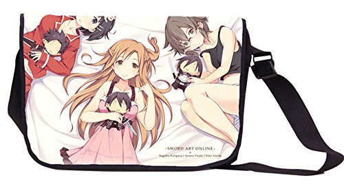 Siawasey Sword Art Online Anime Kirigaya Kirito Messenger Bag Backpack Shoulder Bag - Image 12