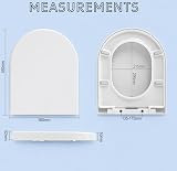 MASS DYNAMIC D-Shape Toilet Seat Soft Close Quick Release White view 2