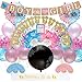 Baby Nest Designs Gender Reveal Party Supplies (116 Pieces) With The Original Gender Reveal Balloon! Boy or Girl Banner, Foil Balloons, Tinsel Curtain, Photo Props, Cupcake Topper, Mom to be and More!
