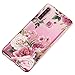 Galaxy A9 2018 Case, A9 Star Pro Case, Gift_Source Thin Soft Silicone Clear Phone Case Flower Design Flexible TPU Bumper Protective Cover for Samsung Galaxy A9 2018/A9 Star Pro/A9s 6.3