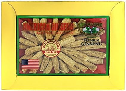 Green Gold Ginseng SKU JK 151-3 | Jumbo Prong | American Ginseng Roots from Marathon County, WI | 3oz Box, B06XKHD1LK